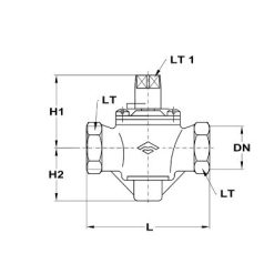   Golyóscsap, sárgaréz, vízfőcsap, fagycsap,  BB 3/4'' (MOFÉM/TEKA) (113-0019-00)
