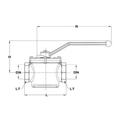   Golyóscsap kezelő karos BB  6/4" (MOFÉM/TEKA) (113-0052-00)