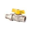 Gáz gömbcsap KB toldattal, 1" (mofém flexum) (113-0070-10)