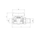 Gáz gömbcsap KB toldattal, 1" (mofém flexum) (113-0070-10)