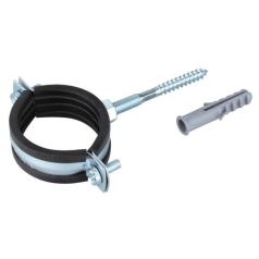   Gumi gyorskötöző + csavar és tipli 3", csőbilincs, (CT-FS33A)