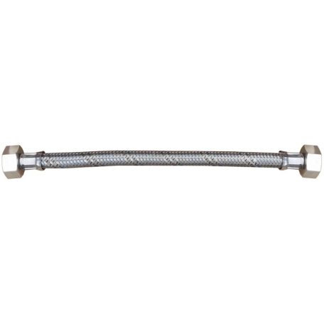 Flexibilis bekötőcső vízhez inoxal BB 1/2"-3/4" 30 cm (DELTON763)