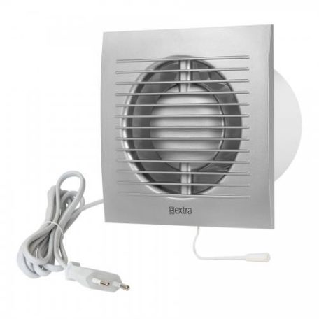 E-Extra ventilátor vezetékkel és kapcsolóval, ezüst NA125 (EE125WPS)