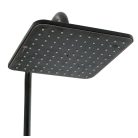 Ermetiq ANTIKOLT FEKETE, sárgaréz csaptelep fix zuhanyzóval,  kézizuhannyal és kifolyócsővel (ER-DG135N)