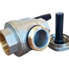 Golyóscsap kezelő karos BB  1",  mágneses szűrővel ellátott (ER-LTFF11)