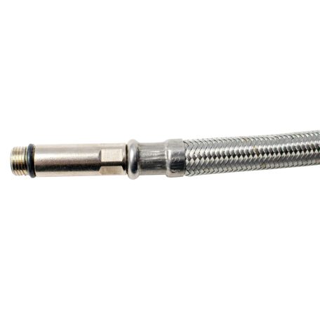 Flexibilis bekötőcső vízhez inoxal M10, 1/2" 50 cm+37 mm  (ER-RS312-50-37)