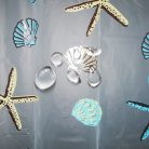 Zuhanyfüggöny-tengericsillagos 180X200 cm (ER-SCE002)