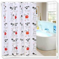 Zuhanyfüggöny-cicás 180X200 cm (ER-SCE003)