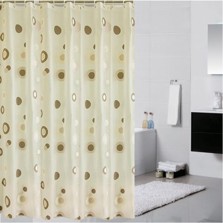 Zuhanyfüggöny-KÁVÉBAB 180X200 Anyag: vízálló PEVA (ER-SCE009)