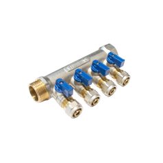   Elosztó 1x1/2 col 16 ötrétegű csőhöz - 4 bemenet-kék (EVP-DB1611-4A)