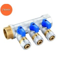   Elosztó 3/4x1/2 col 16 ötrétegű csőhöz - 2 bemenet kék(EVP-DB1634-2A)