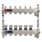 Szelepes Osztó gyűjtő, INOX 6 körös 1”x3/4” osztóvéggel (nem autómata)