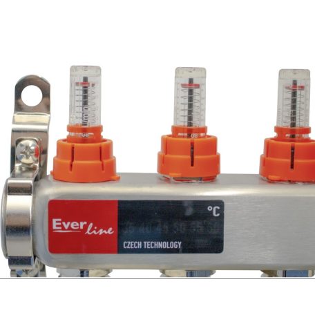 Padlófűtés áramlásmérős osztó-gyűjtő 2- körös, (EVP-DSC3411)