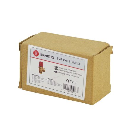 Biztonsági szelep 1/2x1/2 KB,   3 bar   (EVP-PA1212MF-3)
