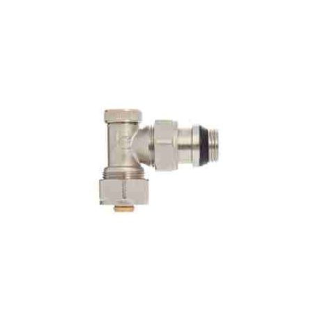 Radiátorszelep visszatérő sarok 1/2"x16 ötrétegű csőhöz, kulcsos (INV-CZ-55-K16)