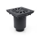 Kültéri víznyelő öntöttvas ráccsal, Ø160 mm-s függőleges elfolyású (KVS-160-li)