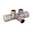 Kerámiabetétes sarokcsap, sarokszelep dupla  1/2"-1/2" (RB-RC1212)