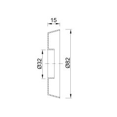 Csőtakaró 32x92, rozetta, (STY-066-32)