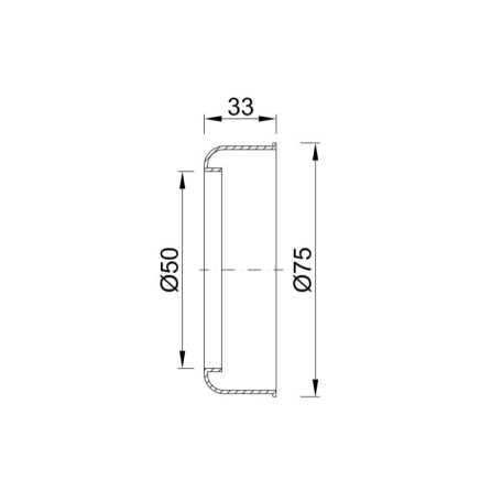 Csőtakaró átm,: 50 mm, rozetta, (STY-067-50)
