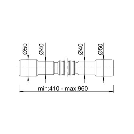 Jollyflex 50/40-40/50 műanyag lefolyócső (STY-617-1)