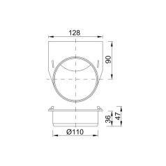 Kültéri folyóka bekötő elem  (STY-901)