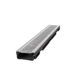   Kültéri folyóka, alacsony, hossz:1 m,, lecsavarozható horganyzott ráccsal (STY-904)