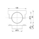 Kültéri folyóka bekötő elem, alacsony folyókához (STY-909)