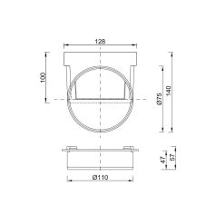   Kültéri folyóka bekötő elem, magas folyókához (STY-910)